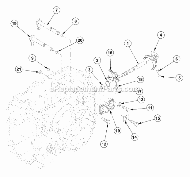 Pto Control (Part 3) Diagram and Parts List for 7532 54AF44G-710, 54AH44G-710, 54AN44G-710 Cub Cadet Lawn Tractor